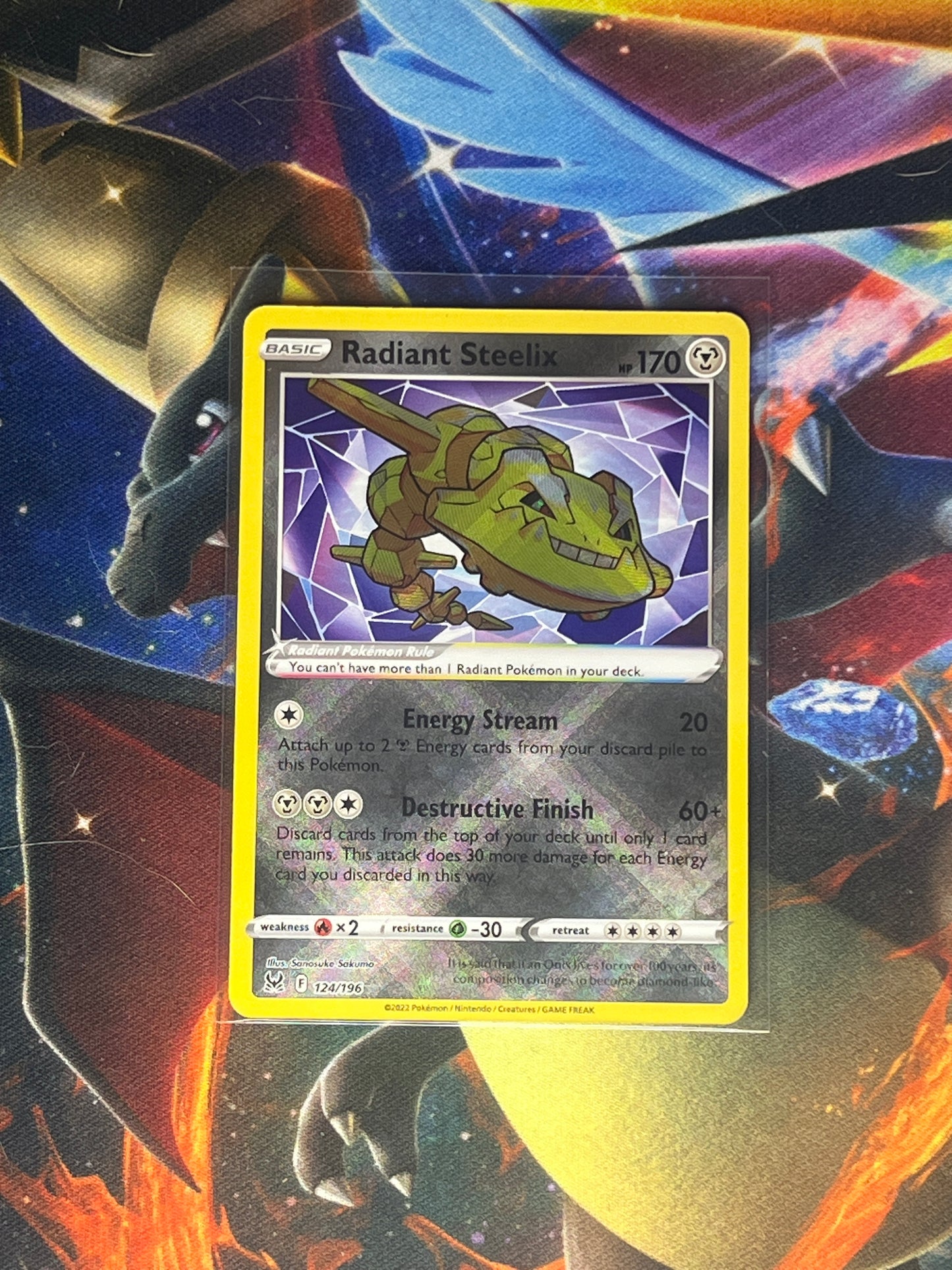 Radiant Steelix #124 Pokemon Lost Origin