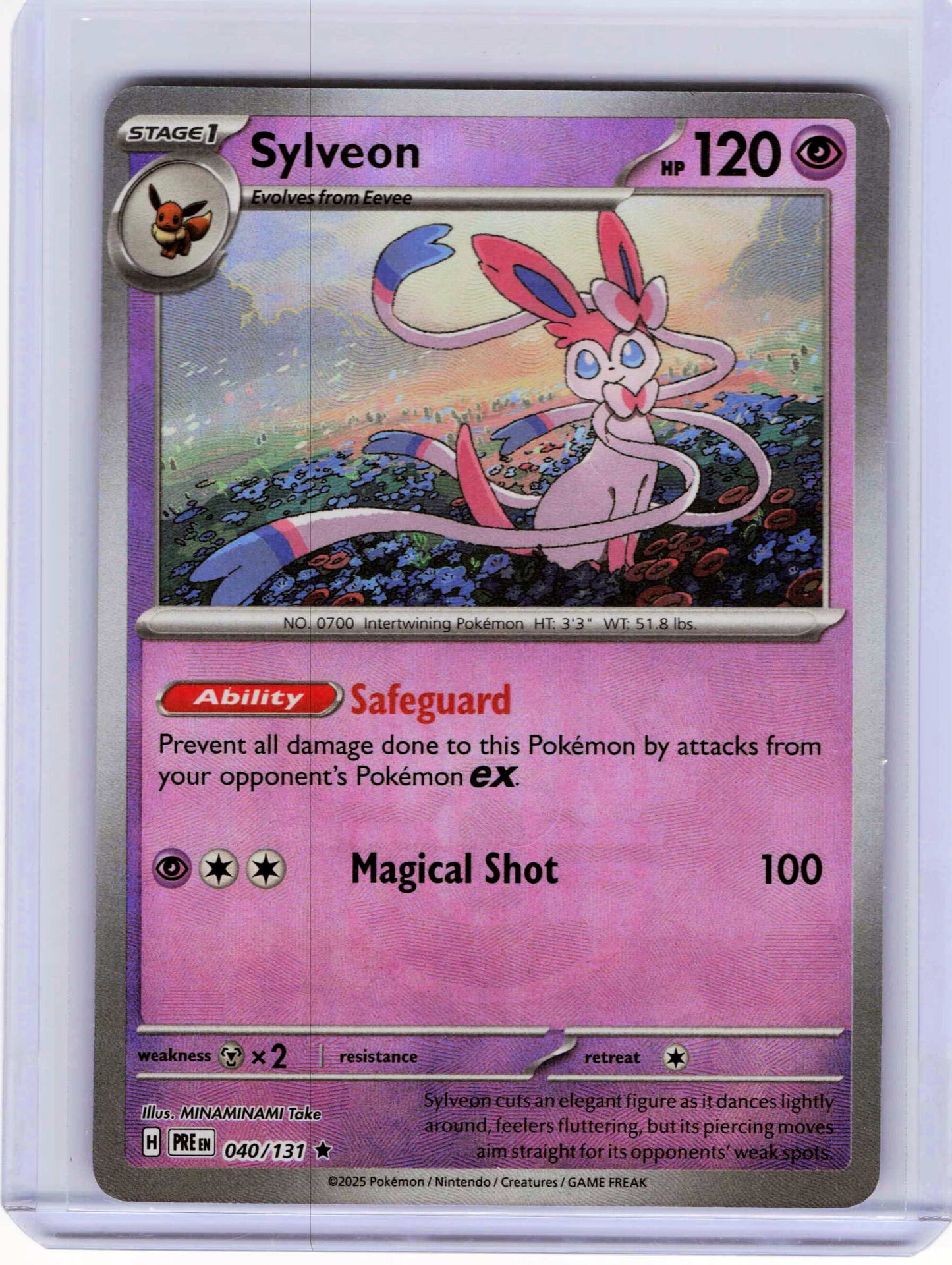 Sylveon (Poke Ball Pattern) 040/131, Holo, NM Condition, Pokemon SV: Prismatic Evolutions