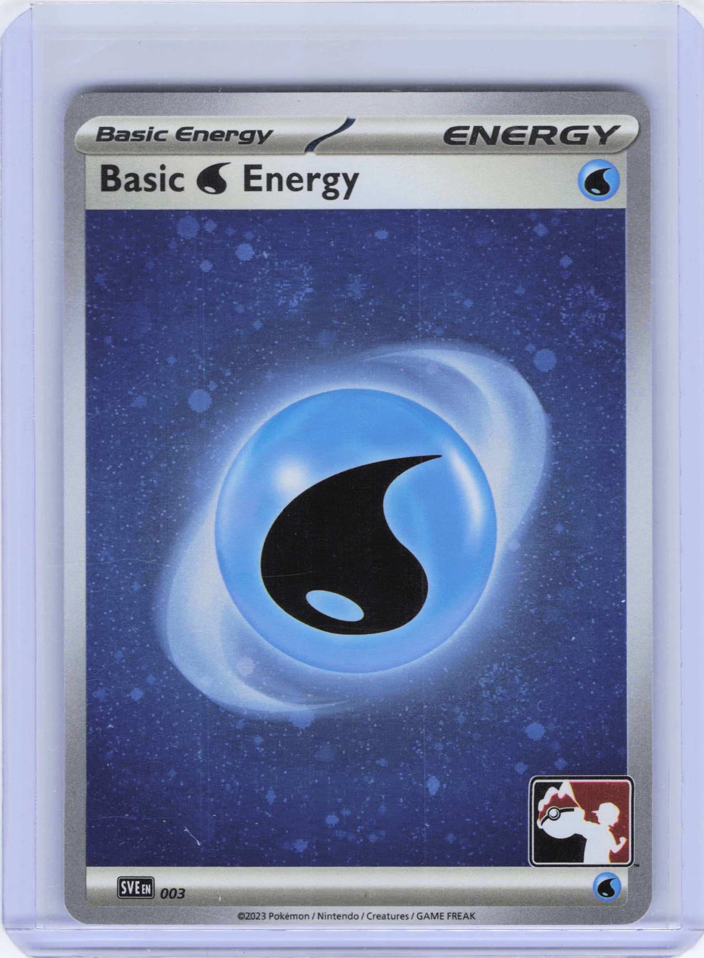 Basic Water Energy - (Cosmos Holo) 003, Holo, NM Condition, Pokemon Prize Pack Series Cards