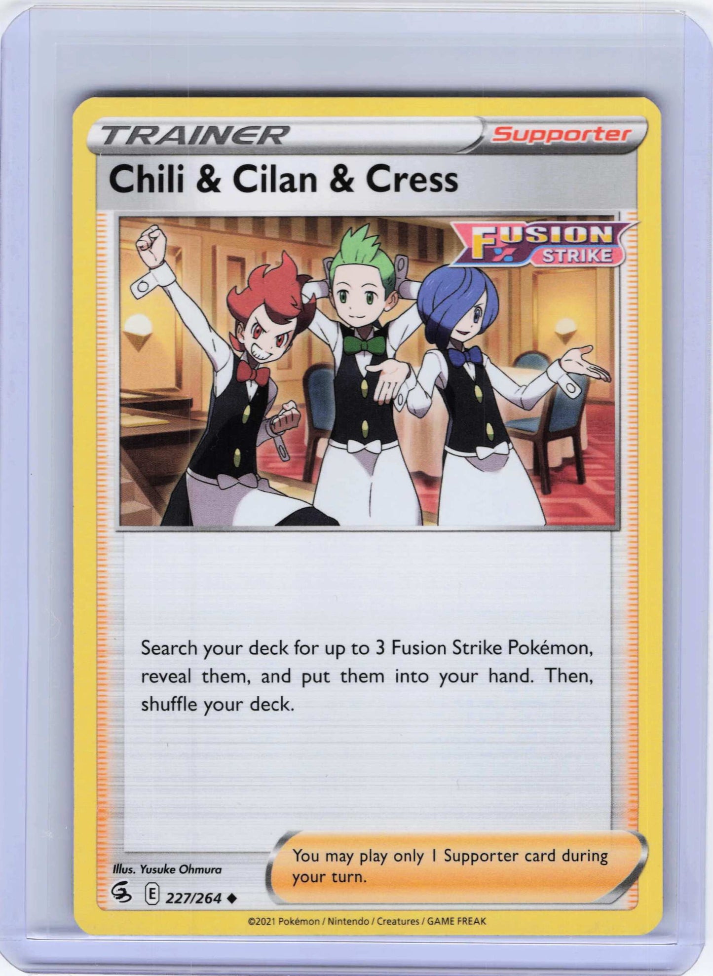 Chili & Cilan & Cress 227/264 Uncommon SWSH08: Fusion Strike NM