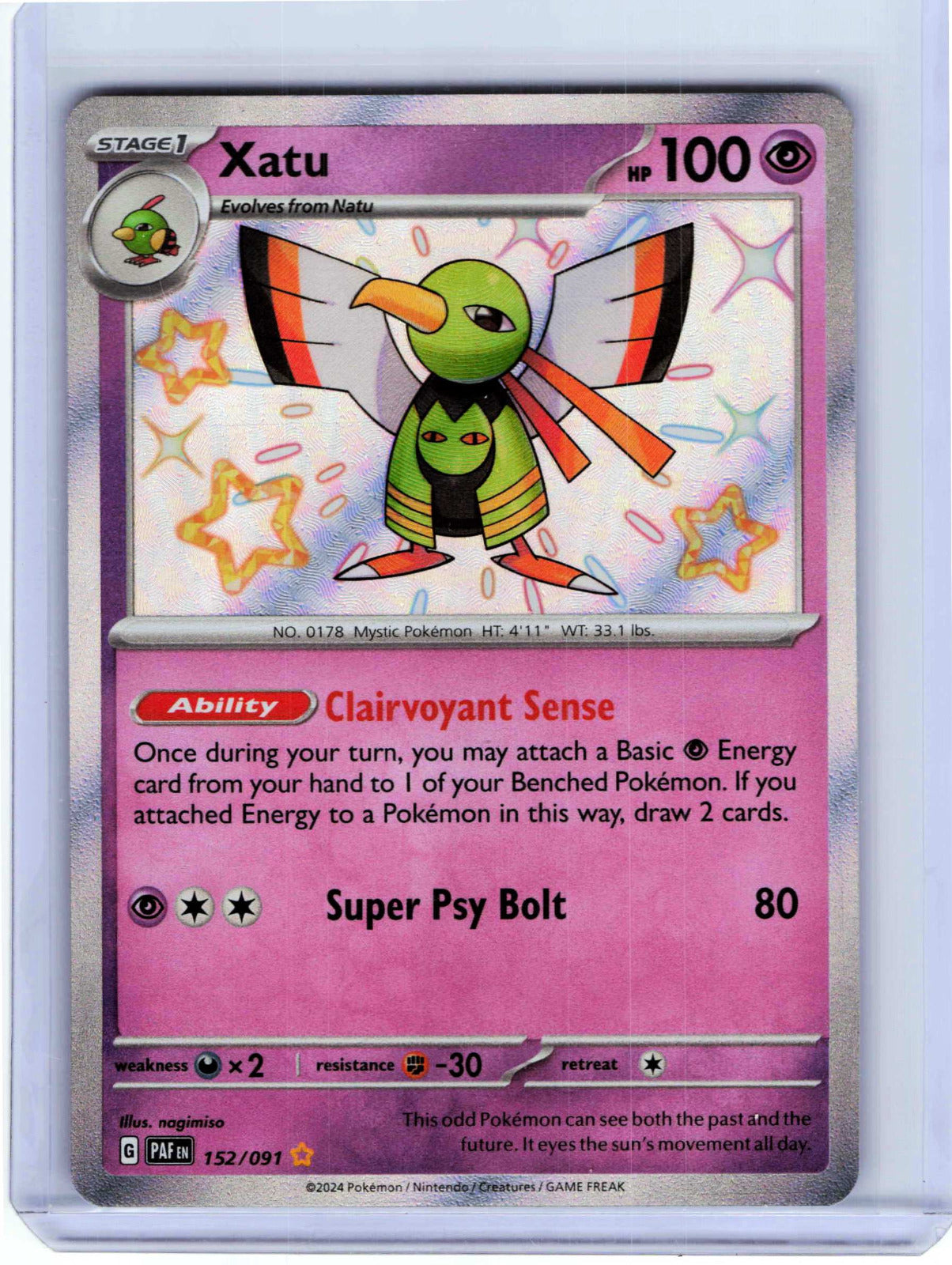 Xatu #152/091 Pokemon SV: Paldean Fates