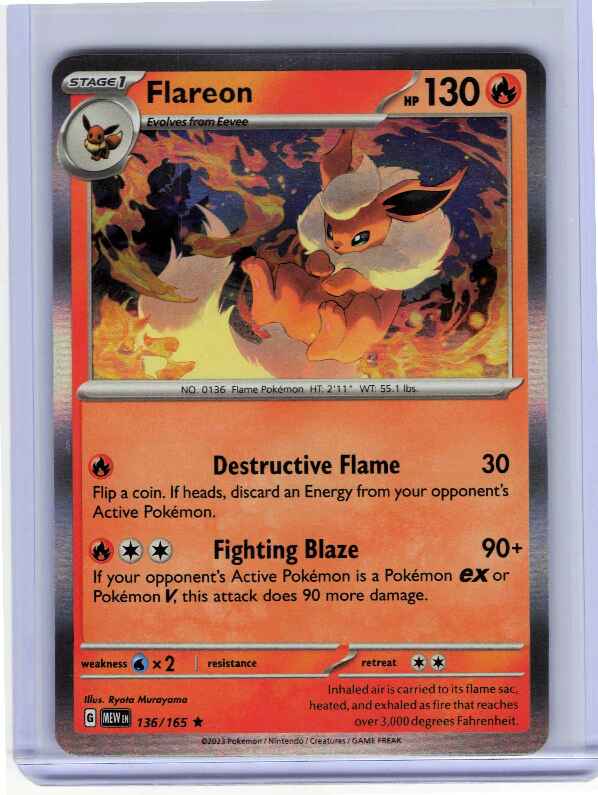 Flareon #136 Pokemon Scarlet & Violet 151