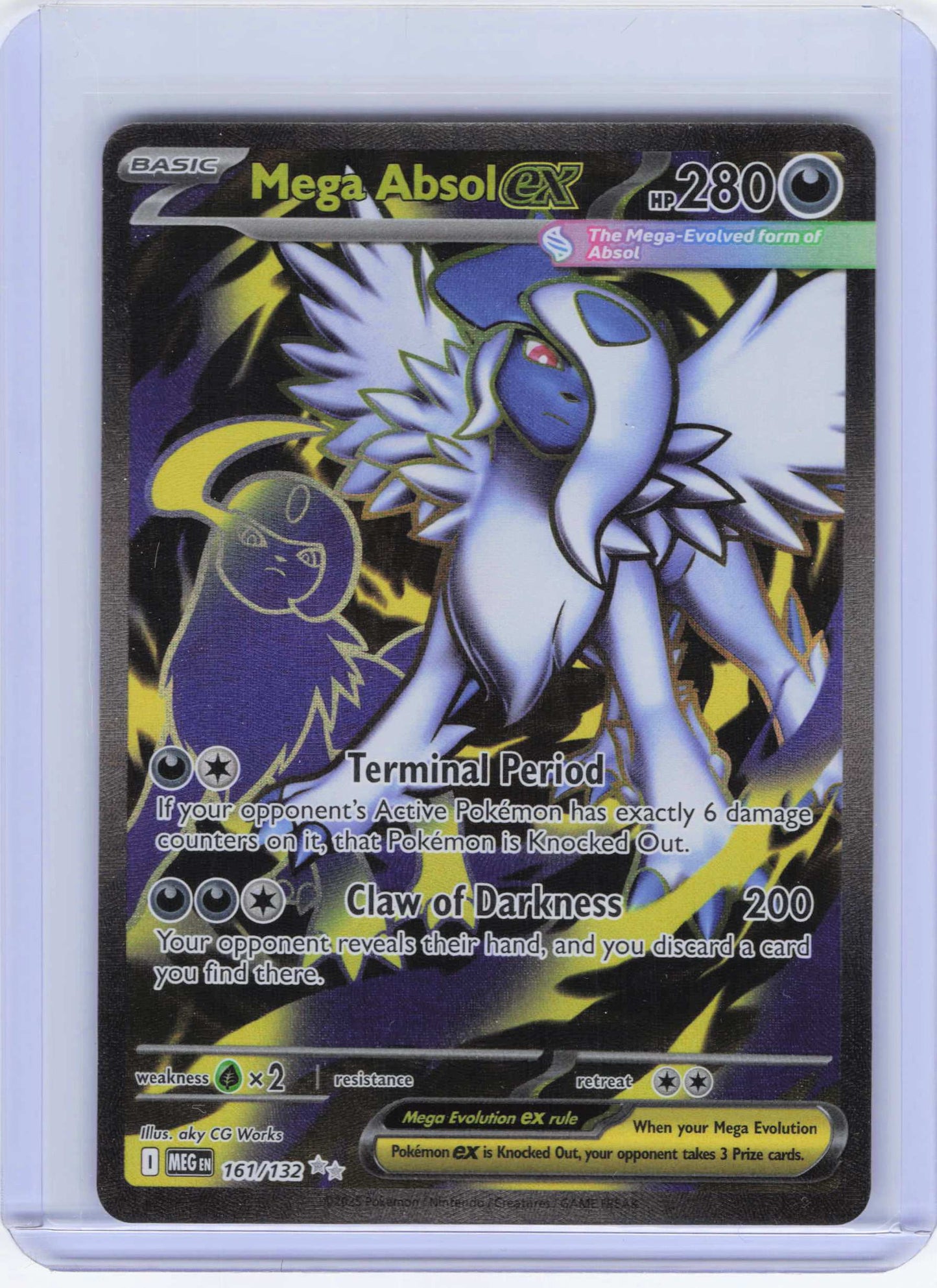 Mega Absol ex - 161/132 Ultra Rare ME01: Mega Evolution NM
