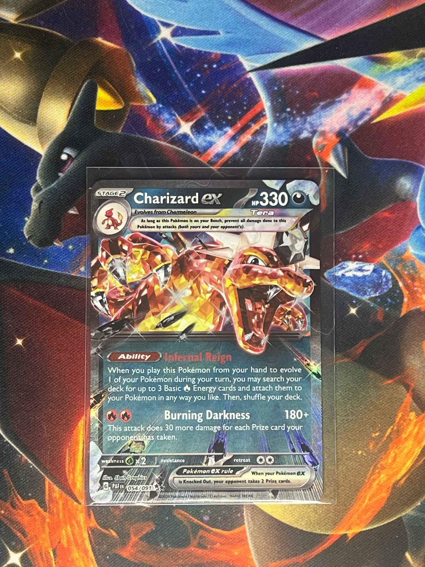 Charizard Ex #54 Pokemon Paldean Fates