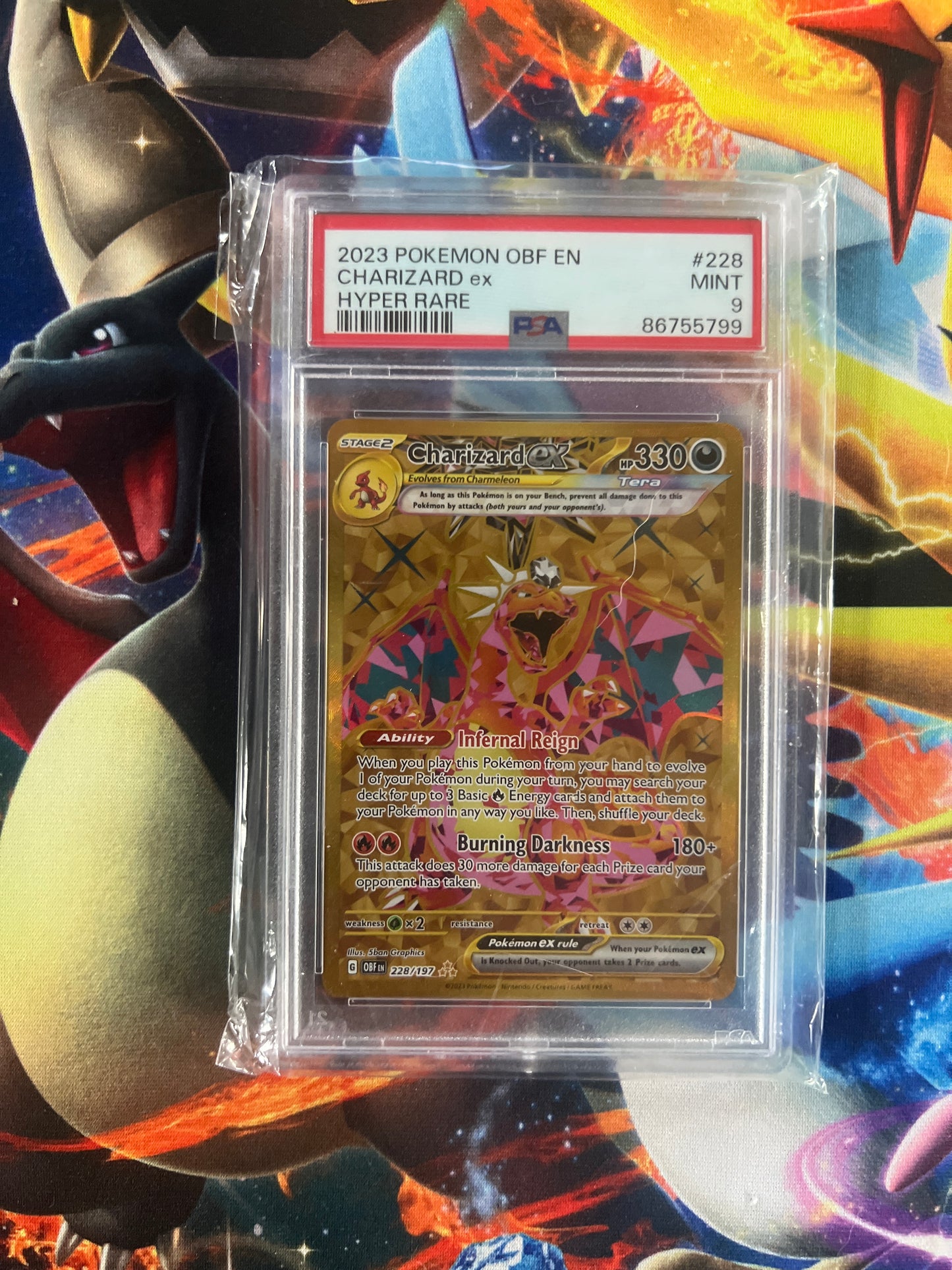 Charizard ex #228 Pokemon Obsidian Flames