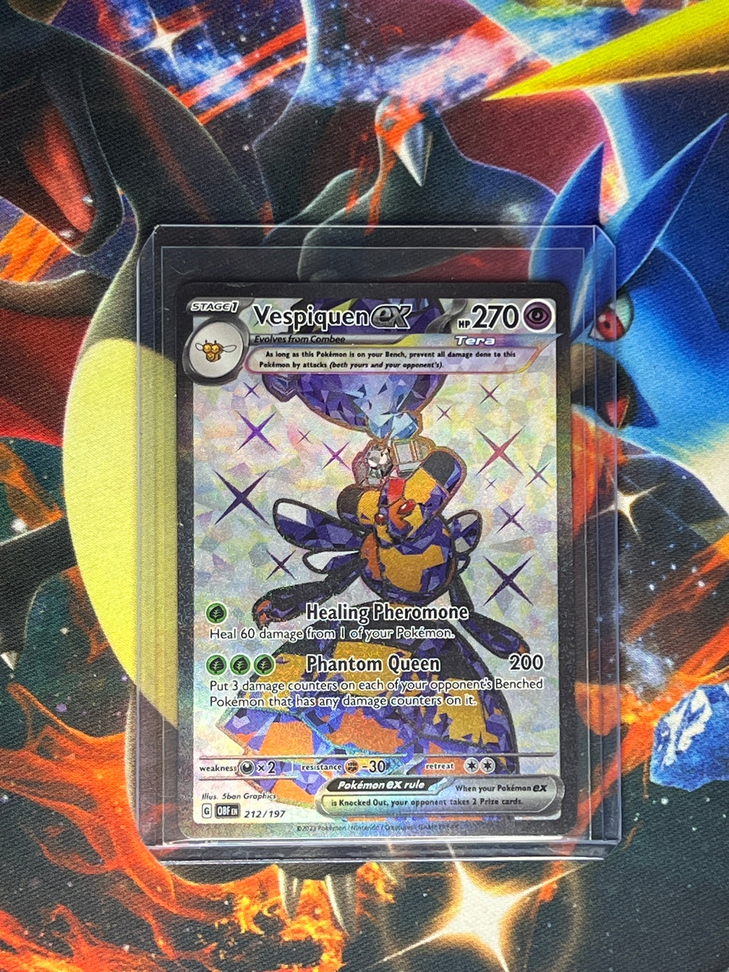 Vespiquen Ex #212 Pokemon Obsidian Flames