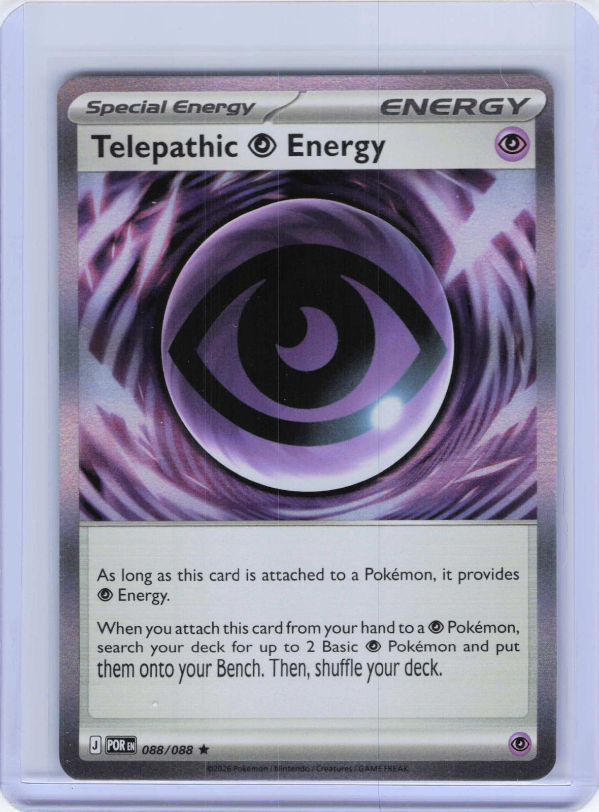 Telepathic Psychic Energy #088/088 Holo Pokemon ME03: Perfect Order