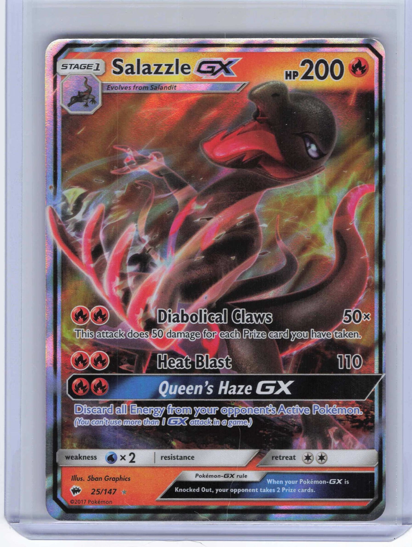Salazzle GX #25/147 SM: Burning Shadows