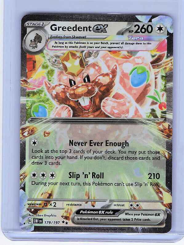 Greedent ex #179/197 SV03: Obsidian Flames