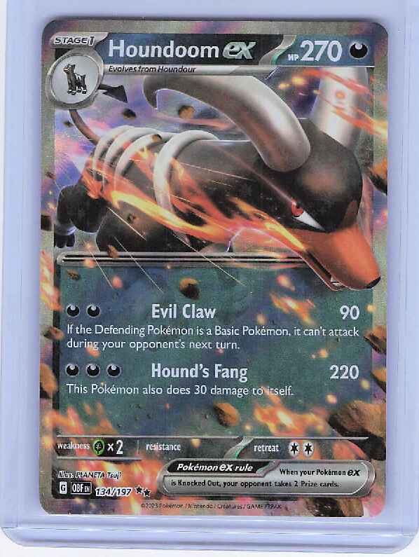 Houndoom ex #134/197 SV03: Obsidian Flames