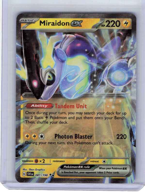 Miraidon ex #081/198 SV01: Scarlet & Violet Base Set