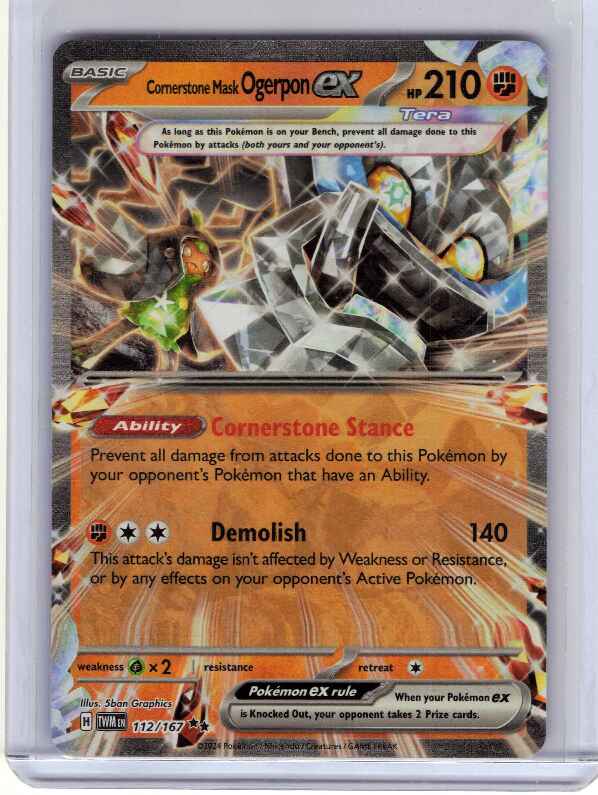 Cornerstone Mask Ogerpon ex #112/167 SV06: Twilight Masquerade