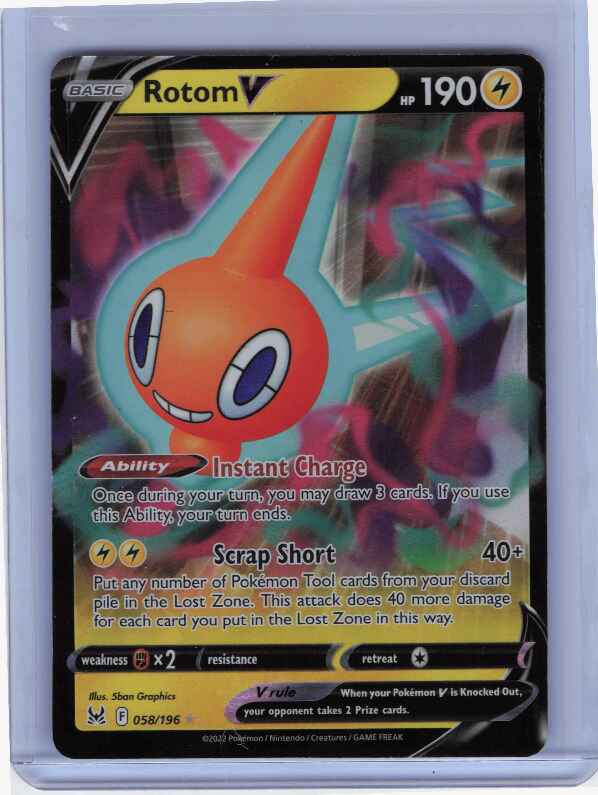 Rotom V #058/196 SWSH11: Lost Origin