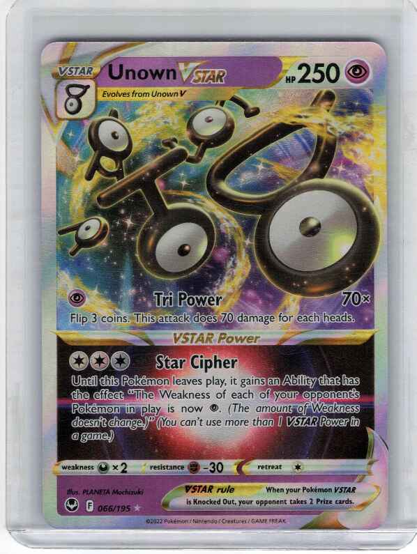 Unown VSTAR #066/195 SWSH12: Silver Tempest