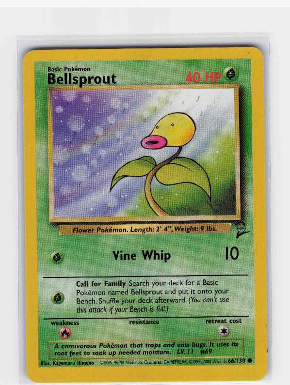 Bellsprout #066/130: Base Set 2