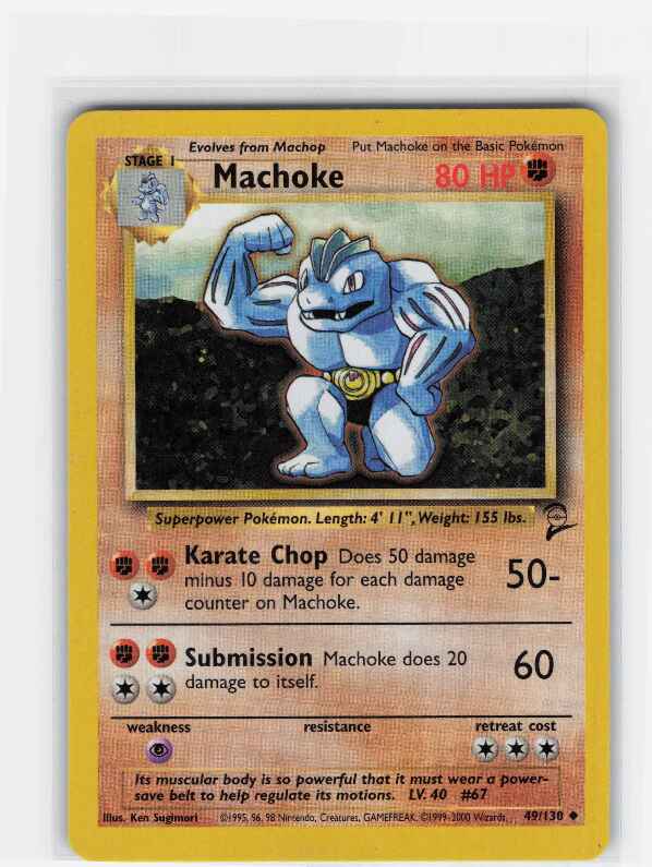 Machoke #049/130: Base Set 2