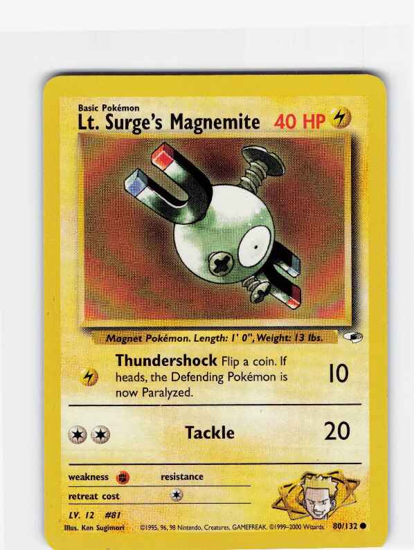 Lt. Surge's Magnemite #080/132: Gym Heroes