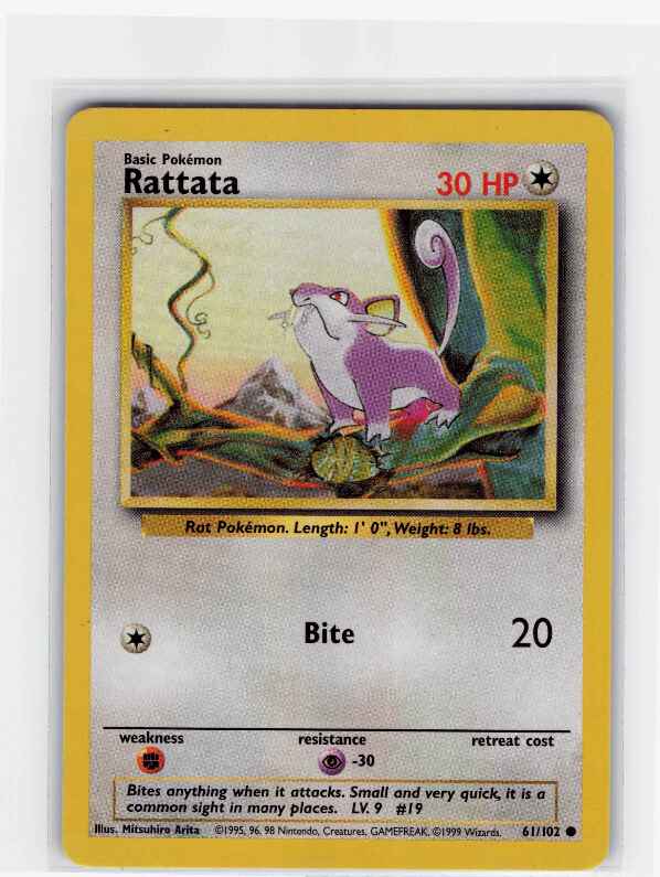 Rattata #061/102: Base Set