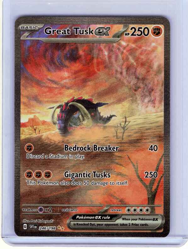 Great Tusk ex #246/198 SV01: Scarlet & Violet Base Set
