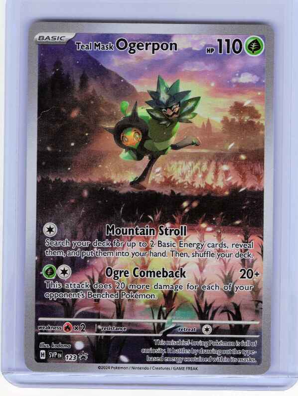Teal Mask Ogerpon #123 SV: Scarlet & Violet Promo Cards