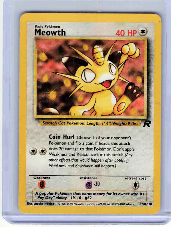 Meowth #62/82: Team Rocket
