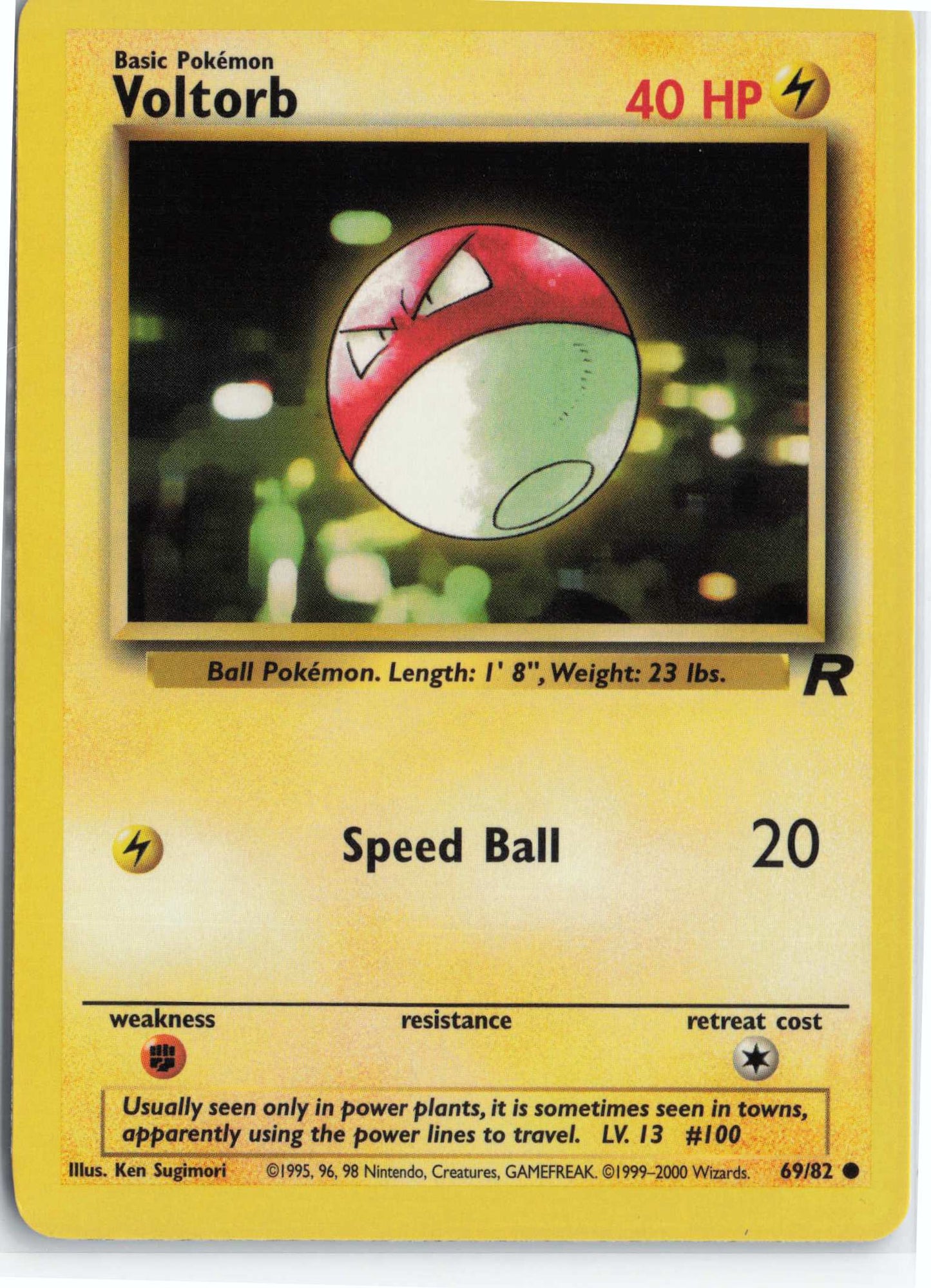 Voltorb 69/82, HP Condition, Pokemon Team Rocket