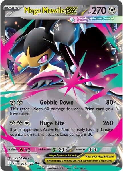 Mega Mawile ex #094/132 Holo Pokemon ME01: Mega Evolution