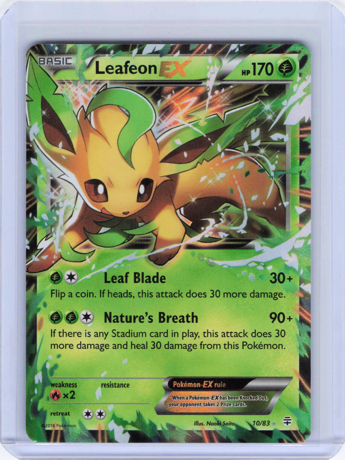 Leafeon EX #10/83 Pokemon Generations