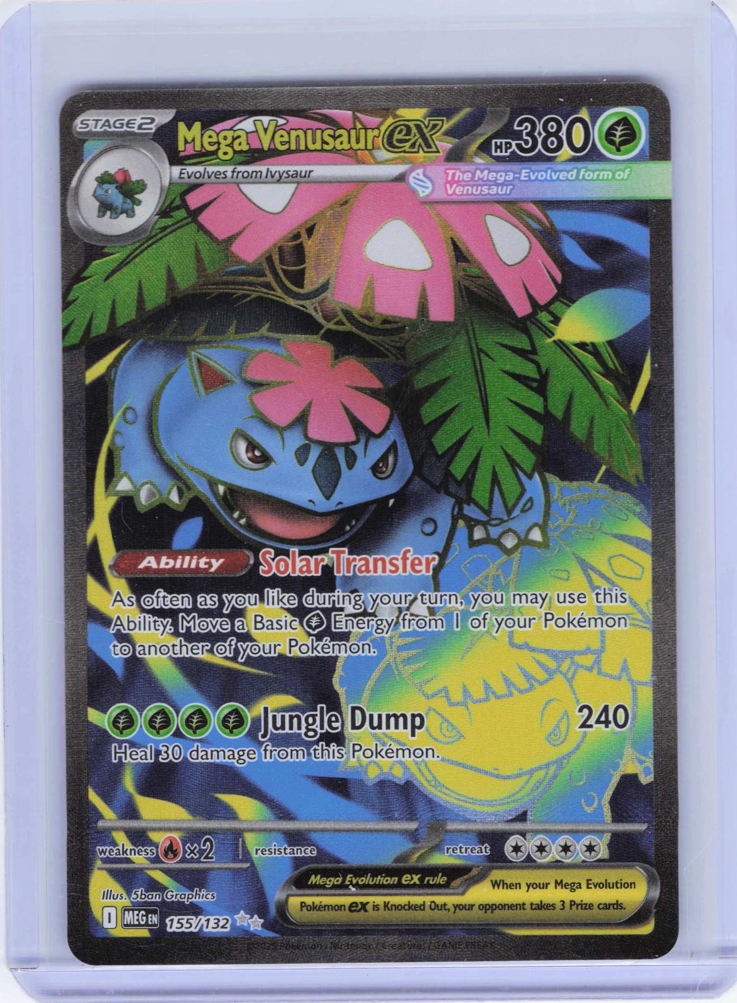 Mega Venusaur ex 155/132 Ultra Rare ME01: Mega Evolution NM
