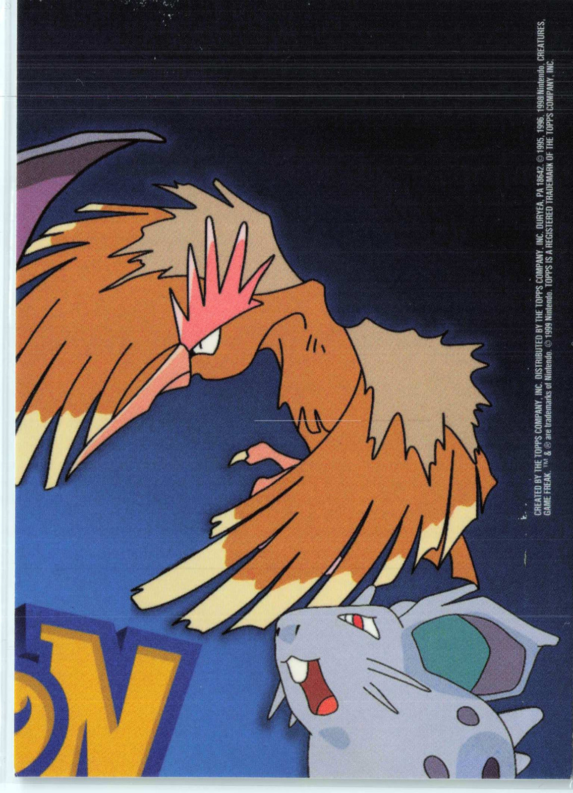 Professor Oak #TV7 Pokemon Topps TV Animation Edition Series 1 (Back)