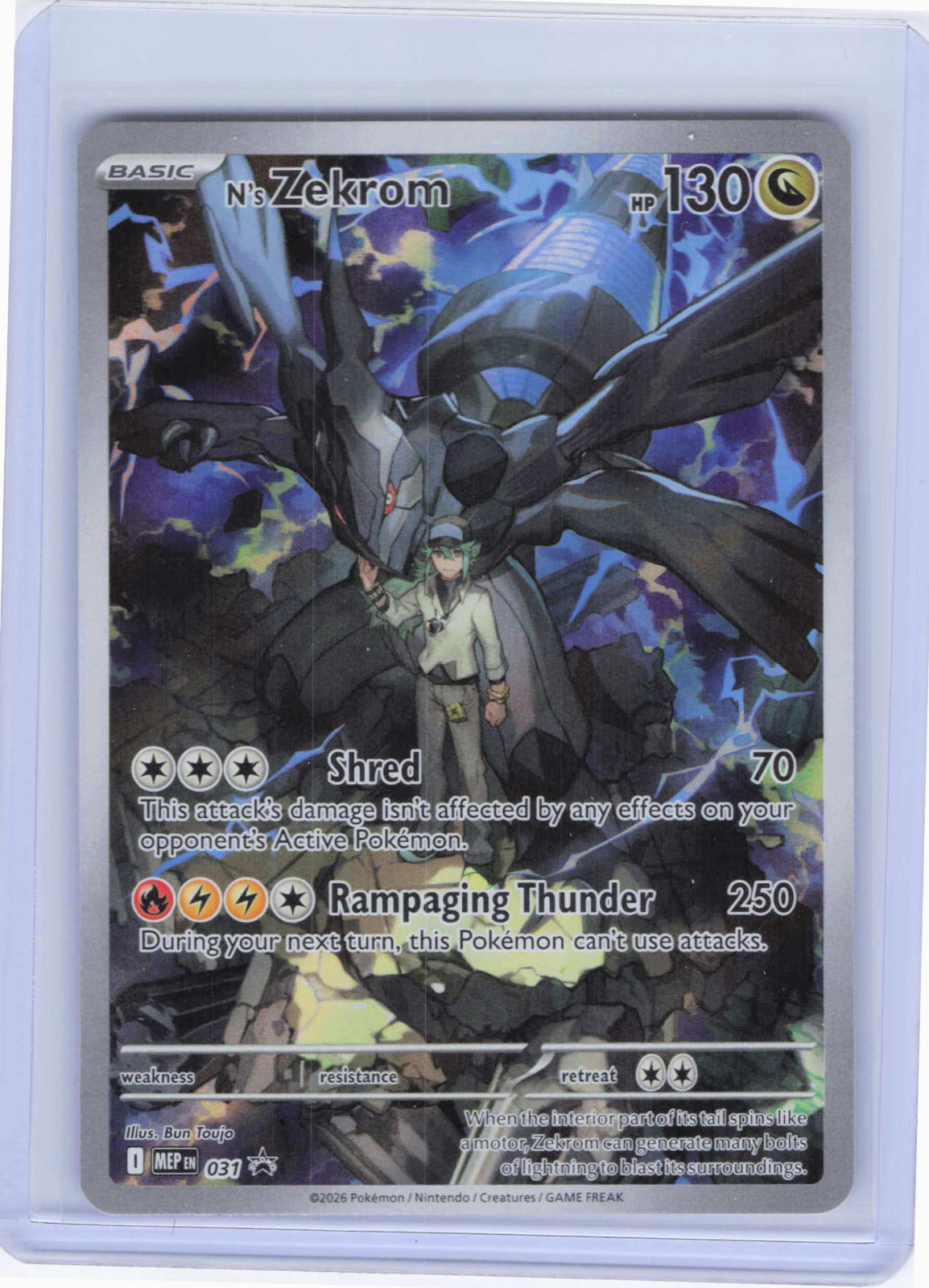 N's Zekrom #031 Holo Pokemon ME: Mega Evolution Promo