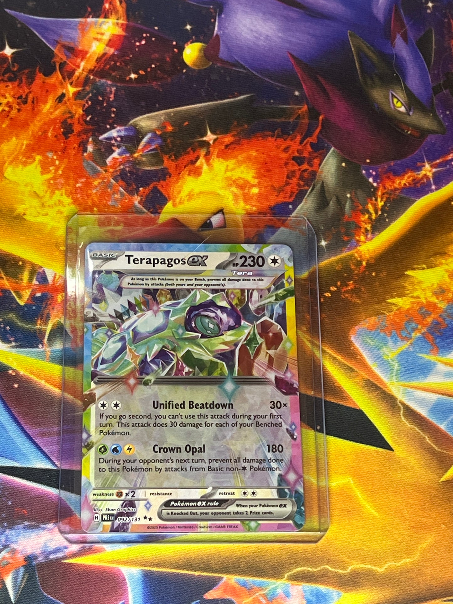 Terapagos Ex #92 Pokemon Prismatic Evolutions