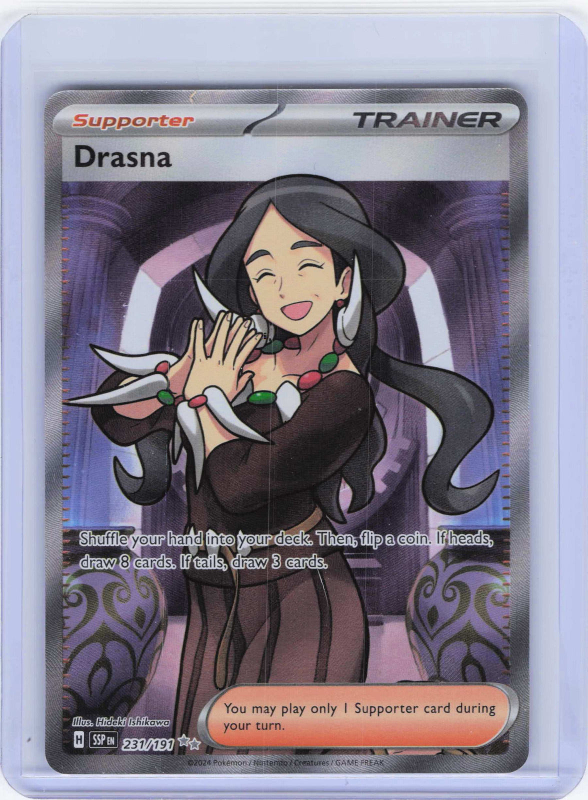 Drasna #231/191 Holo Pokemon SV08: Surging Sparks