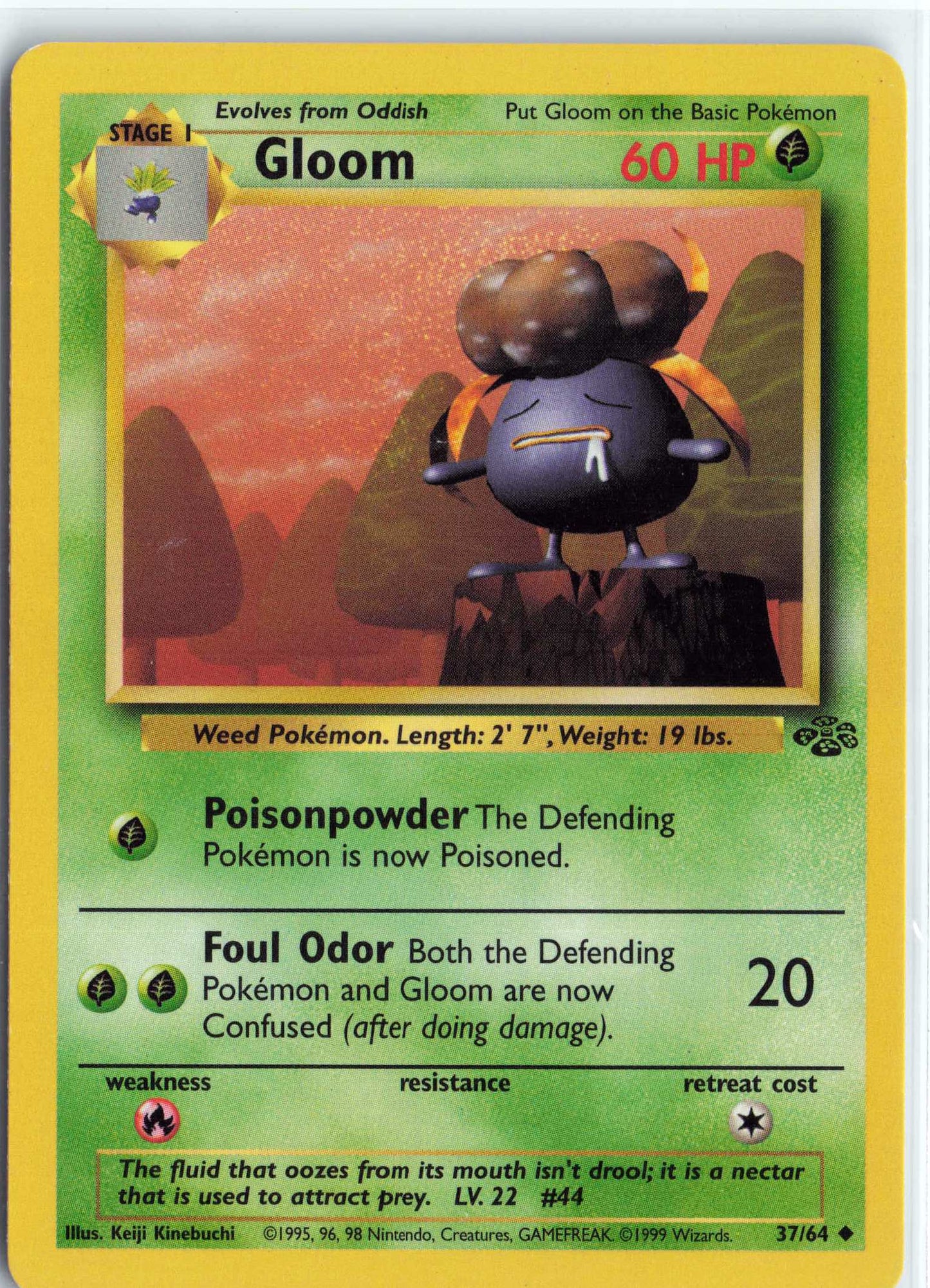 Gloom 37/64, HP Condition, Pokemon Jungle