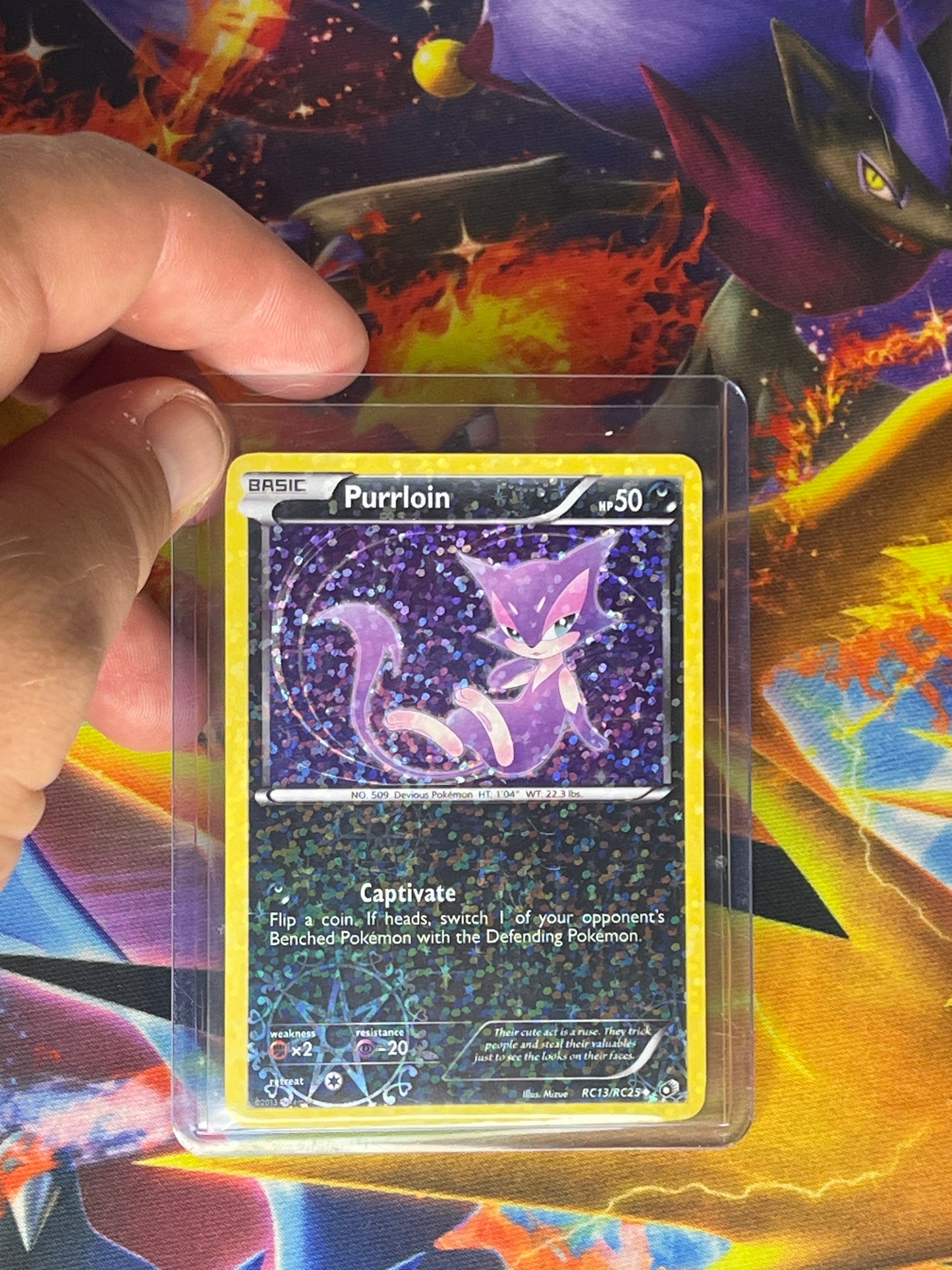 Purrloin #RC13 Pokemon Legendary Treasures