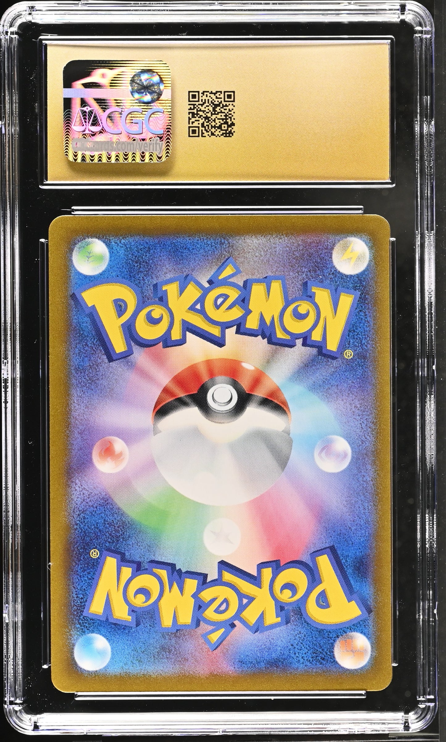 Hisuian Growlithe #075/066 Pokemon Japanese Crimson Haze Graded CGC 10 Pristine (Back)