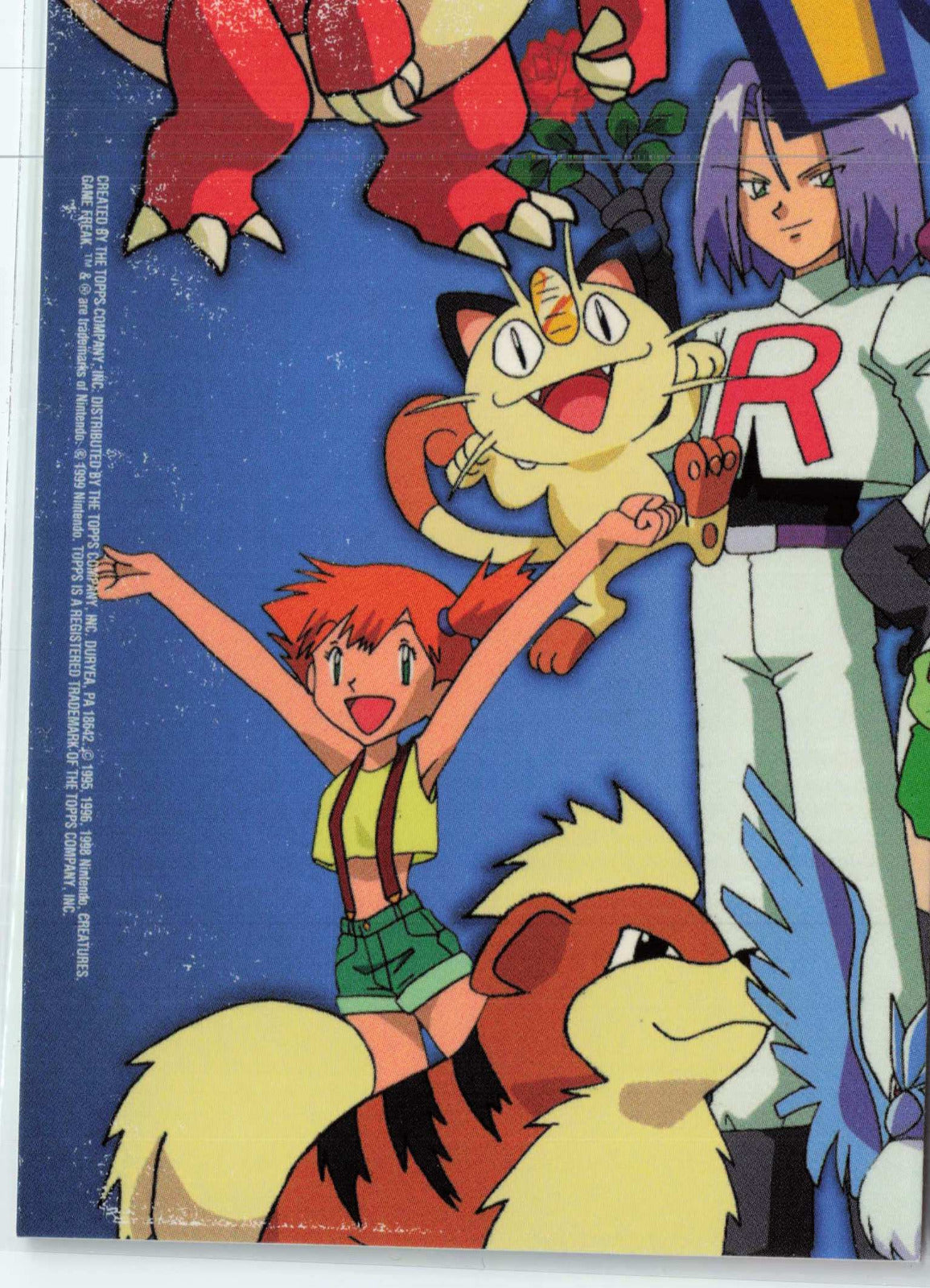 Gary Oak #TV8 Pokemon Topps TV Animation Edition Series 1 (Back)