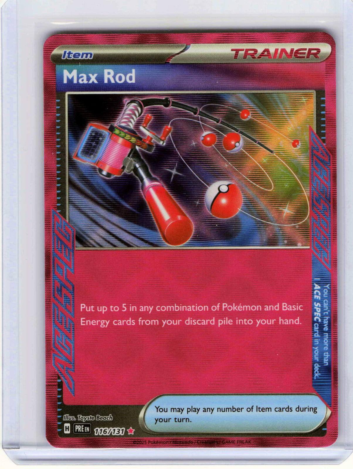 Max Rod #116/131 Pokemon SV: Prismatic Evolutions