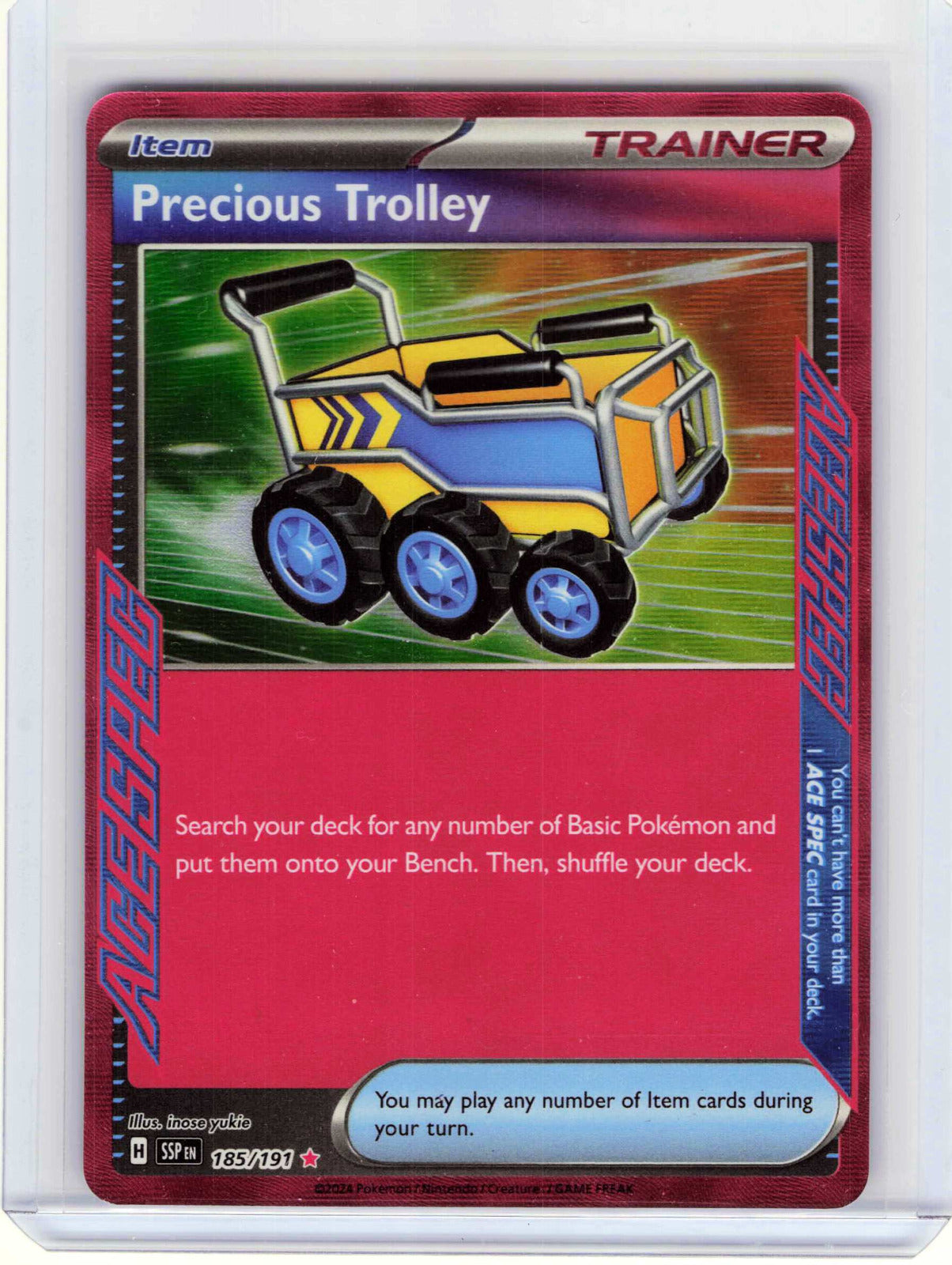 Precious Trolley #185/191 Pokemon SV08: Surging Sparks