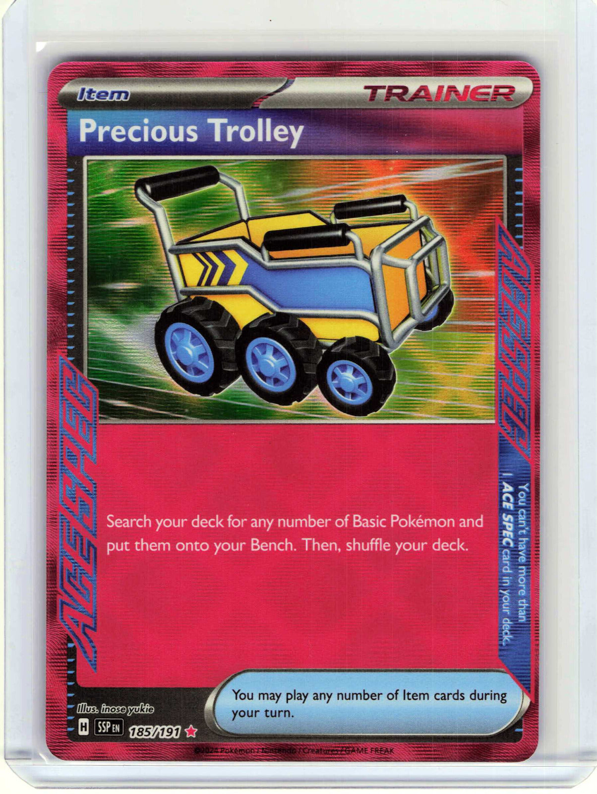 Precious Trolley #185/191 Pokemon SV08: Surging Sparks