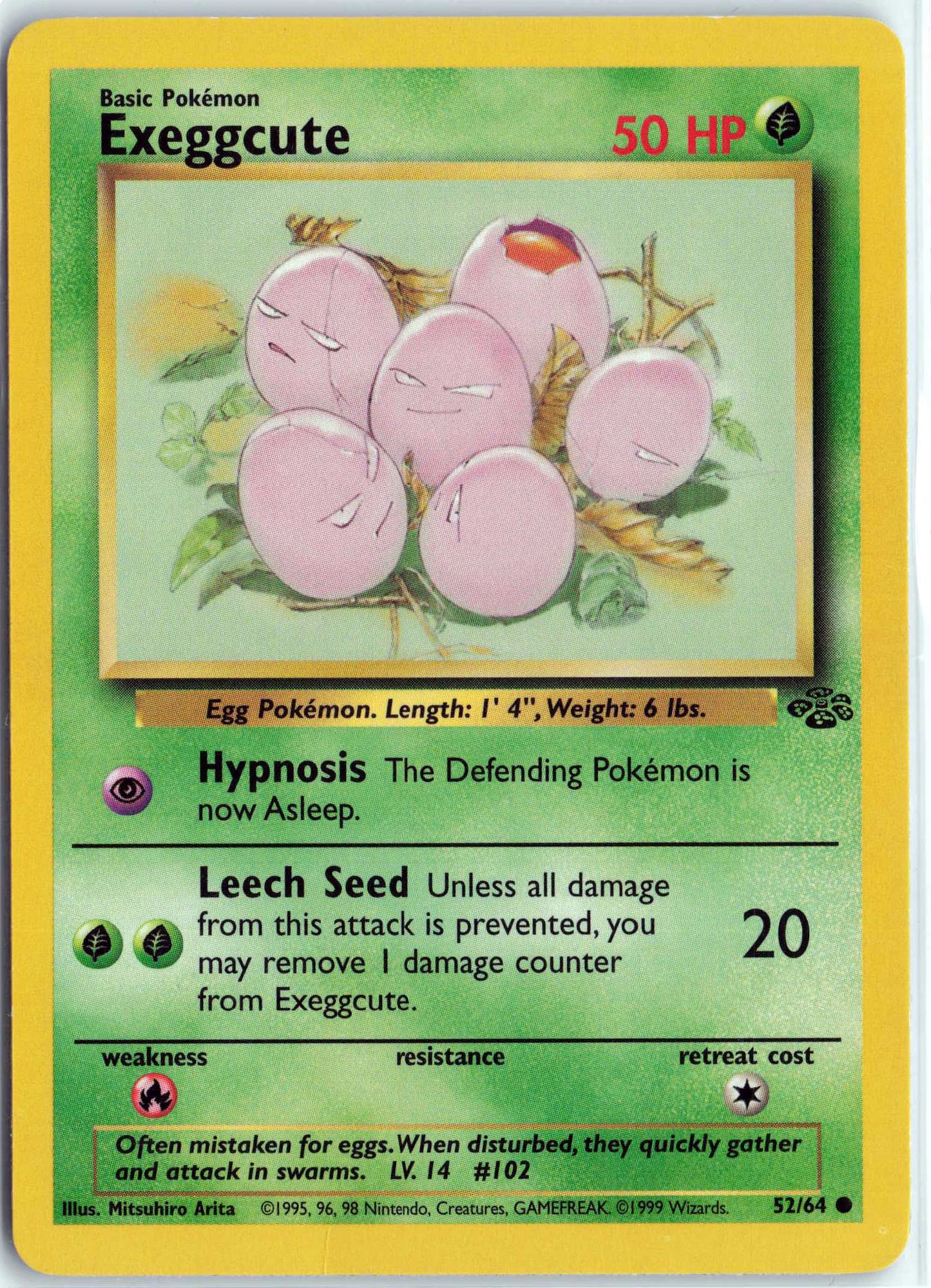Exeggcute 52/64, HP Condition, Pokemon Jungle