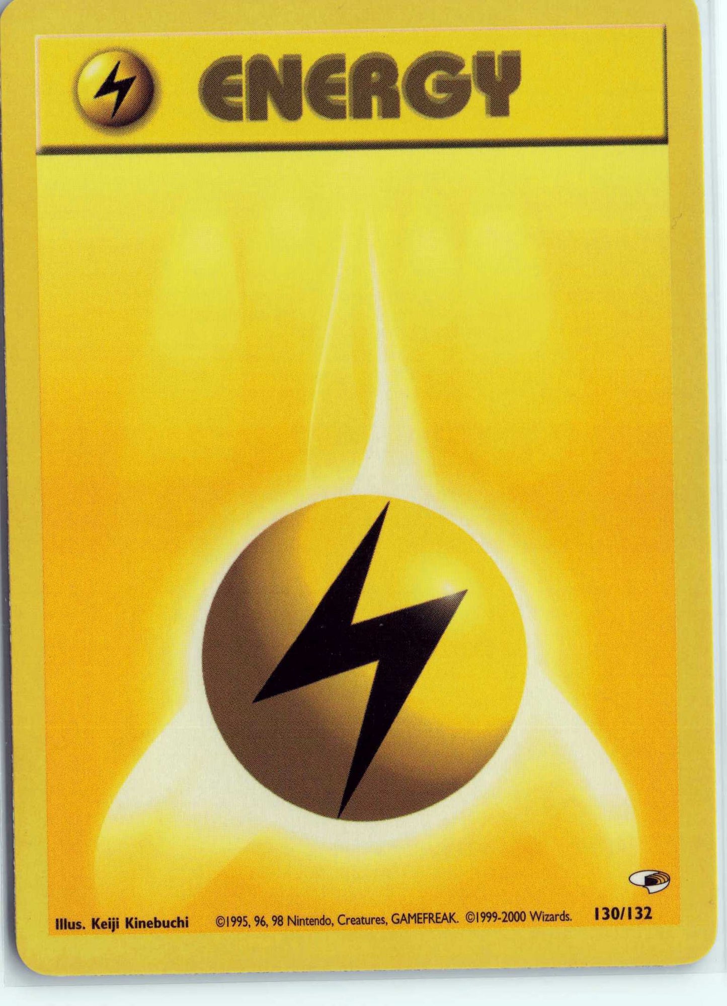 Lightning Energy 130/132, HP Condition, Pokemon Gym Heroes