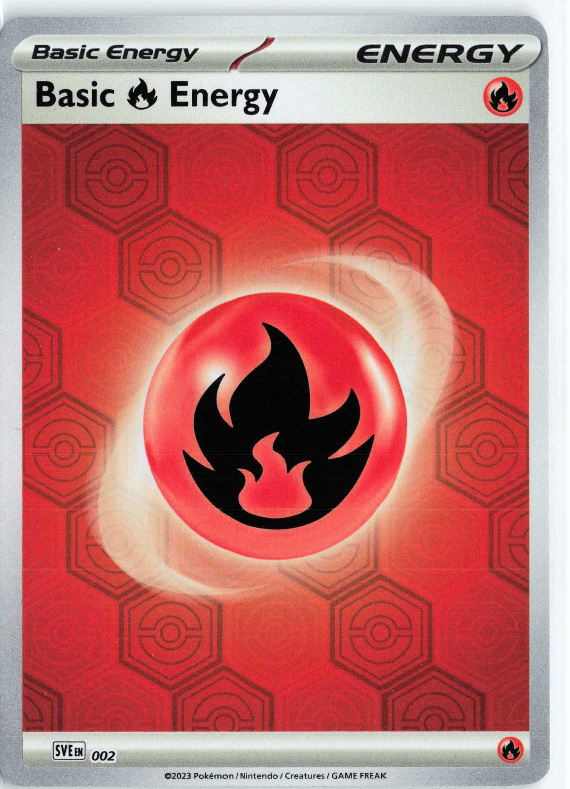 Basic Fire Energy #2 Reverse Holo Pokemon SV: Shrouded Fable