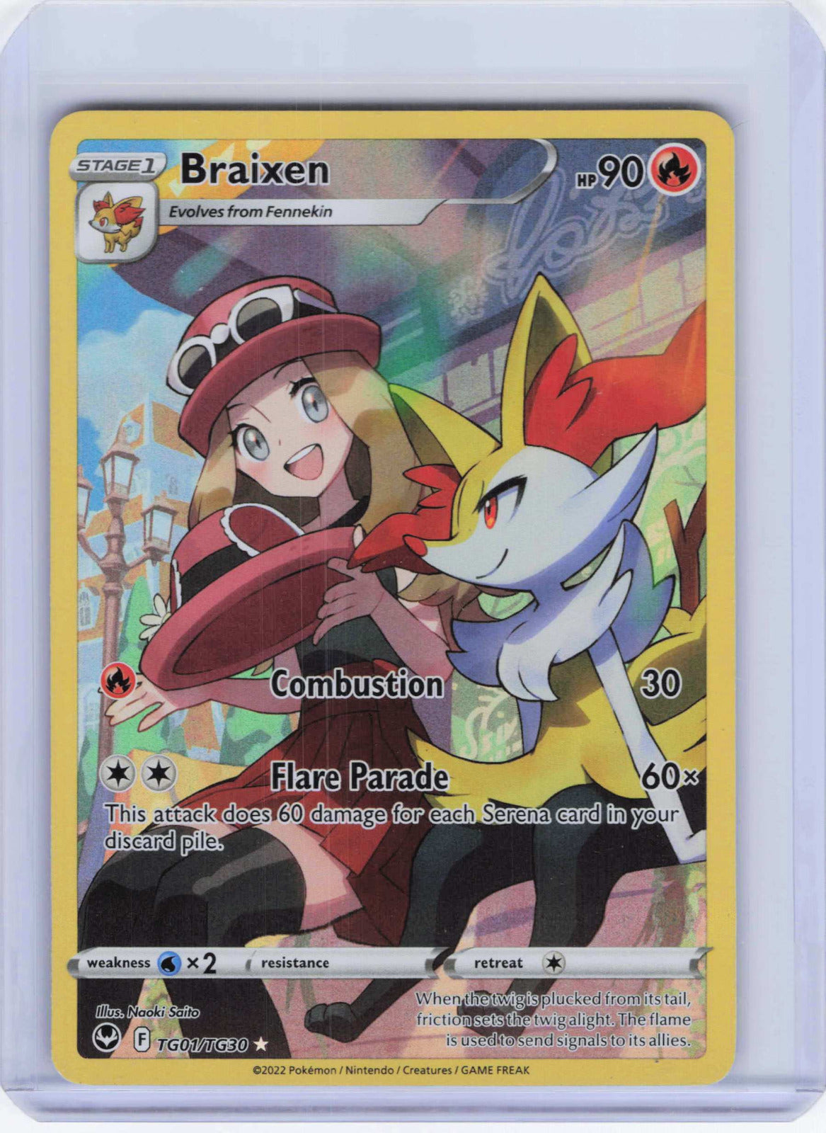 Braixen #TG01/TG30 Pokemon SWSH12: Silver Tempest Trainer Gallery
