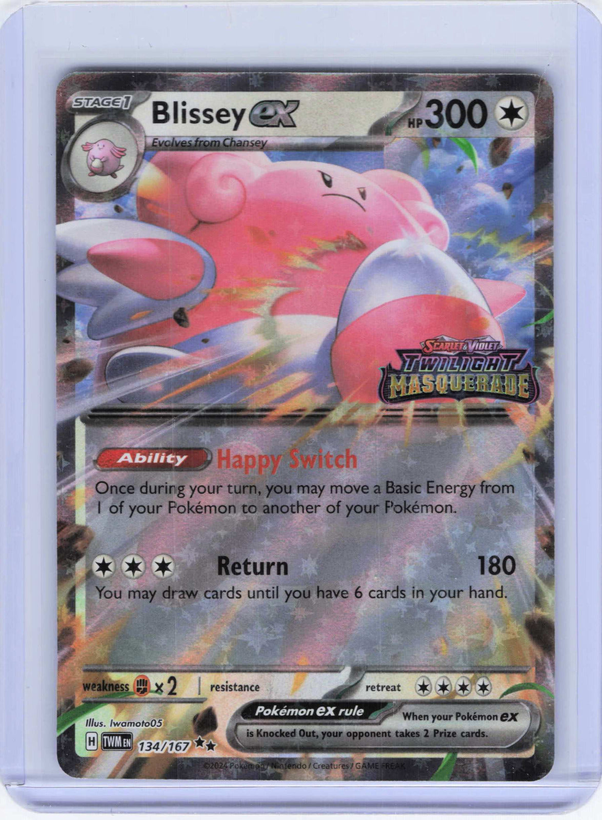 Blissey ex (Twilight Masquerade Stamped) #134/167 Pokemon Twilight Masquerade