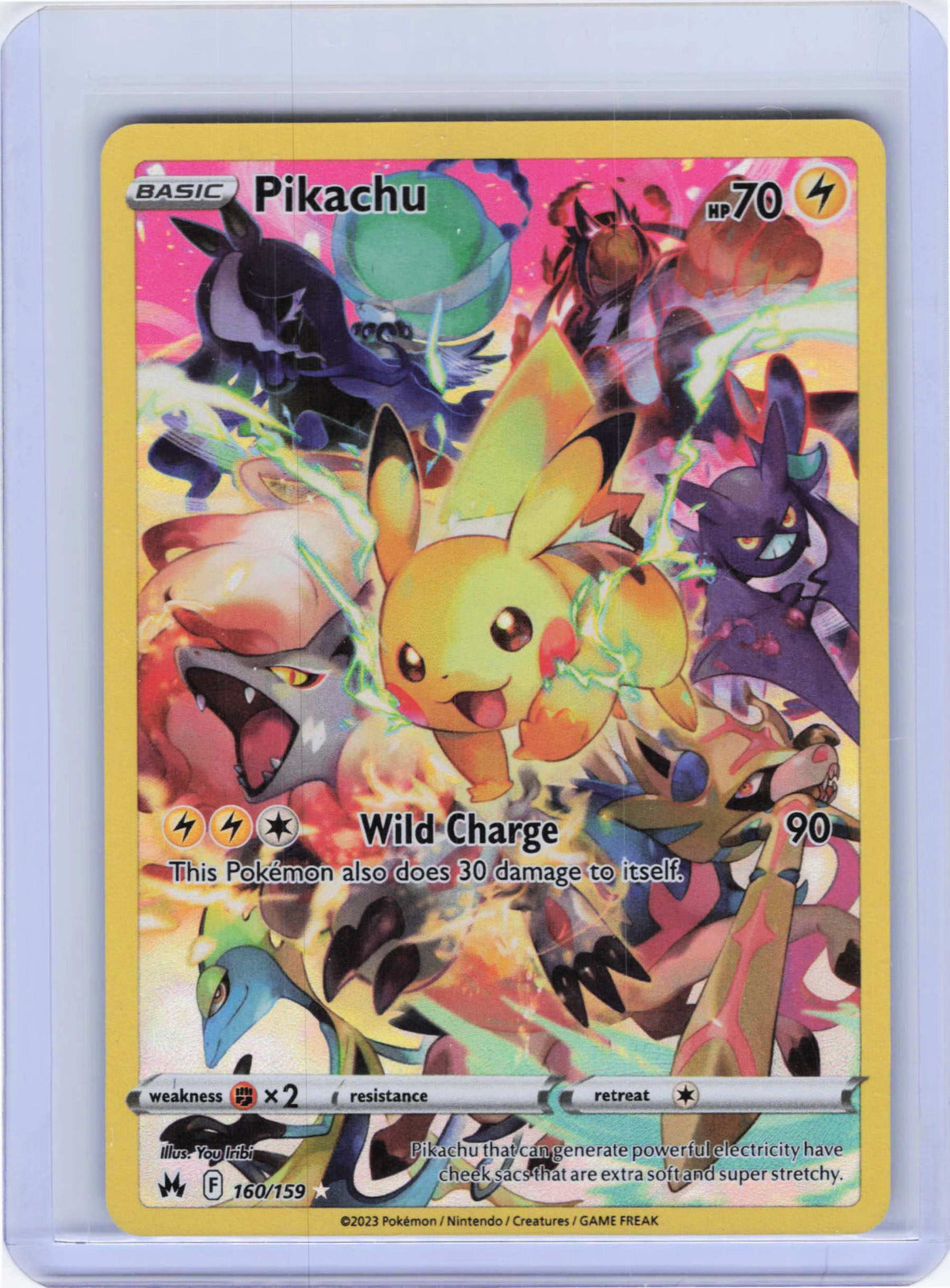 Pikachu #160/159 Holo Pokemon Crown Zenith