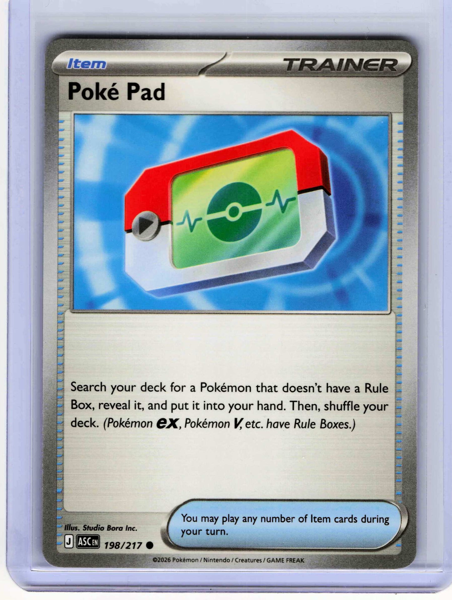 Poke Pad 198/217, NM Condition, Pokemon ME: Ascended Heroes
