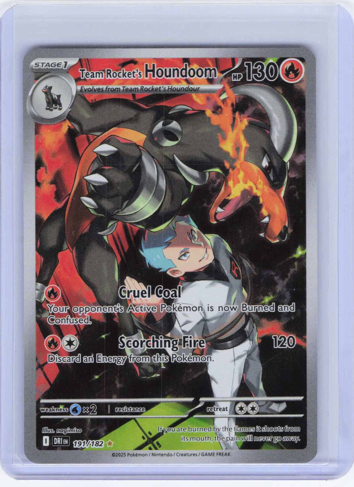 Team Rocket's Houndoom #191/182 Holo Pokemon SV10: Destined Rivals