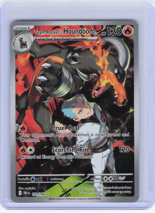 Team Rocket's Houndoom #191/182 Holo Pokemon SV10: Destined Rivals