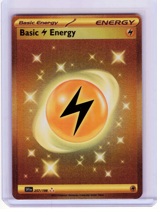 Basic Lightning Energy #257/198 Holo Pokemon SV01: Scarlet & Violet Base Set